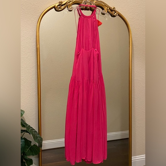 FARM Rio Rosette Drop Waist Flower Halter Neck Maxi Dress Size S - Picture 10 of 16